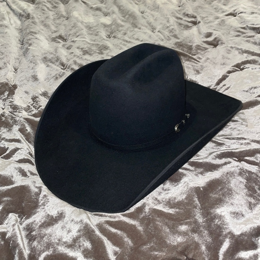 Black Rodeo King Cowboy Hat size 7